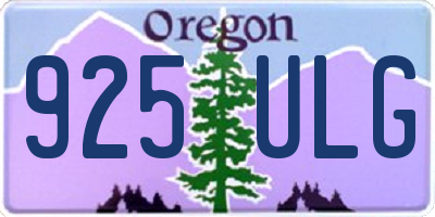 OR license plate 925ULG