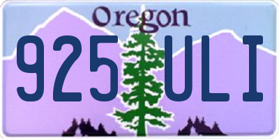 OR license plate 925ULI