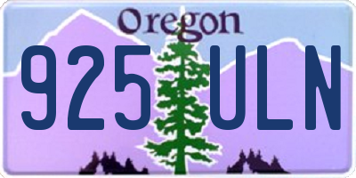OR license plate 925ULN