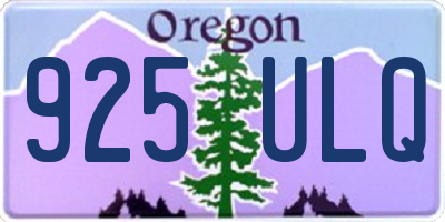 OR license plate 925ULQ