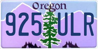 OR license plate 925ULR