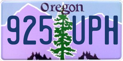 OR license plate 925UPH