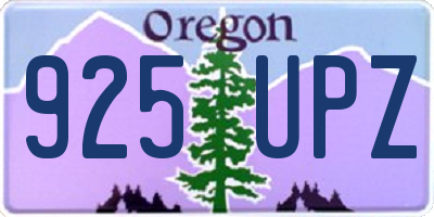 OR license plate 925UPZ