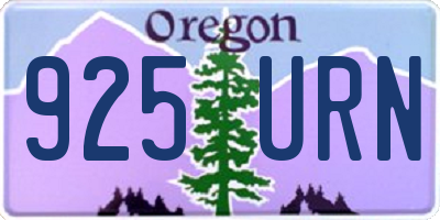 OR license plate 925URN