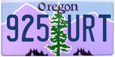 OR license plate 925URT