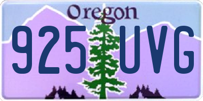 OR license plate 925UVG