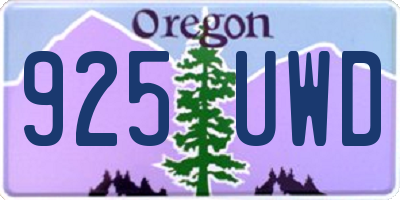 OR license plate 925UWD