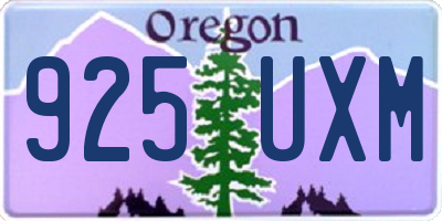 OR license plate 925UXM
