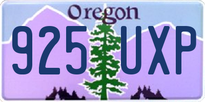 OR license plate 925UXP