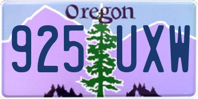 OR license plate 925UXW