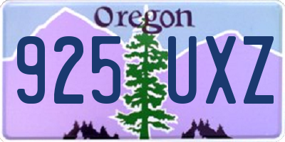 OR license plate 925UXZ