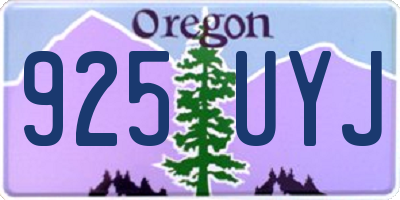 OR license plate 925UYJ