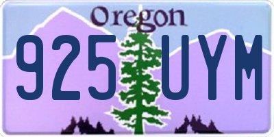 OR license plate 925UYM