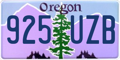 OR license plate 925UZB