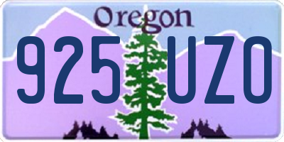 OR license plate 925UZO