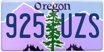 OR license plate 925UZS