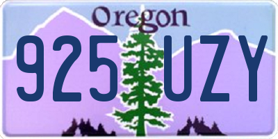 OR license plate 925UZY