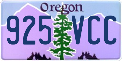 OR license plate 925VCC