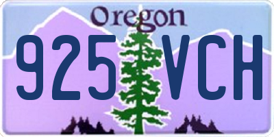 OR license plate 925VCH
