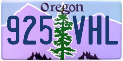 OR license plate 925VHL