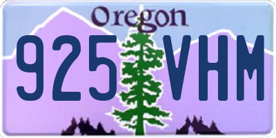 OR license plate 925VHM