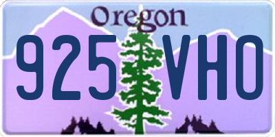 OR license plate 925VHO