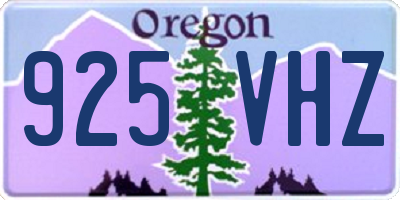 OR license plate 925VHZ