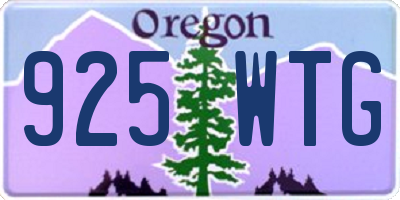 OR license plate 925WTG