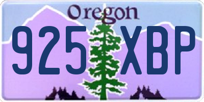 OR license plate 925XBP