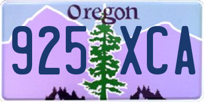 OR license plate 925XCA
