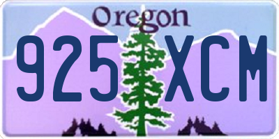 OR license plate 925XCM