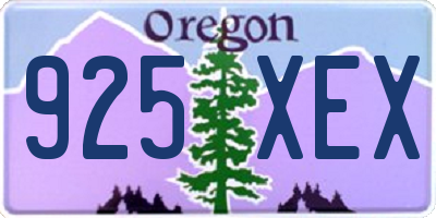 OR license plate 925XEX