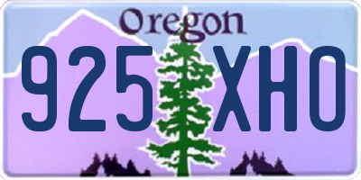 OR license plate 925XHO