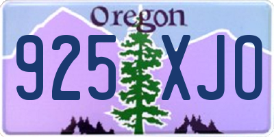 OR license plate 925XJO