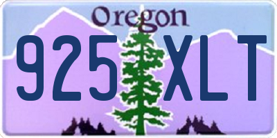 OR license plate 925XLT