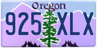 OR license plate 925XLX