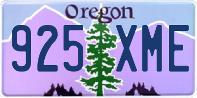 OR license plate 925XME