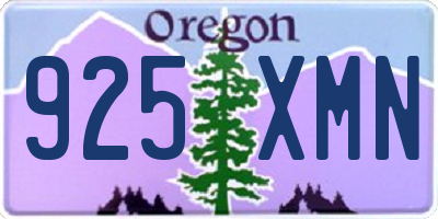 OR license plate 925XMN
