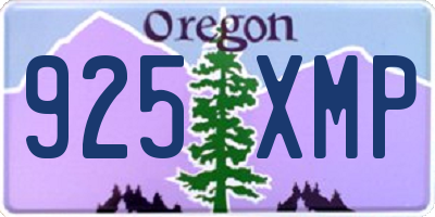 OR license plate 925XMP