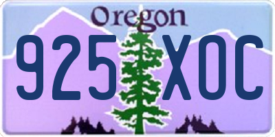 OR license plate 925XOC