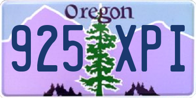 OR license plate 925XPI
