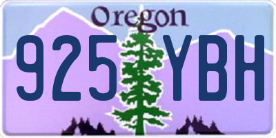 OR license plate 925YBH