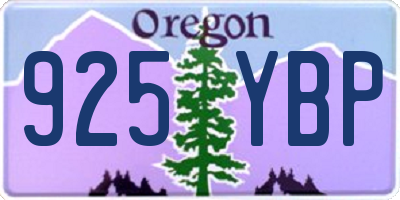 OR license plate 925YBP