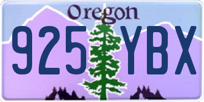 OR license plate 925YBX