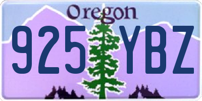 OR license plate 925YBZ