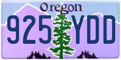 OR license plate 925YDD
