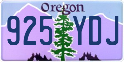OR license plate 925YDJ