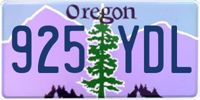 OR license plate 925YDL