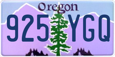 OR license plate 925YGQ