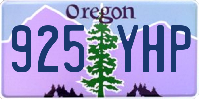 OR license plate 925YHP